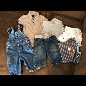 Boys bundle with overalls